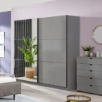 Ormar Siera 220 OG GS, grafit siva – prikaz u ambijentu